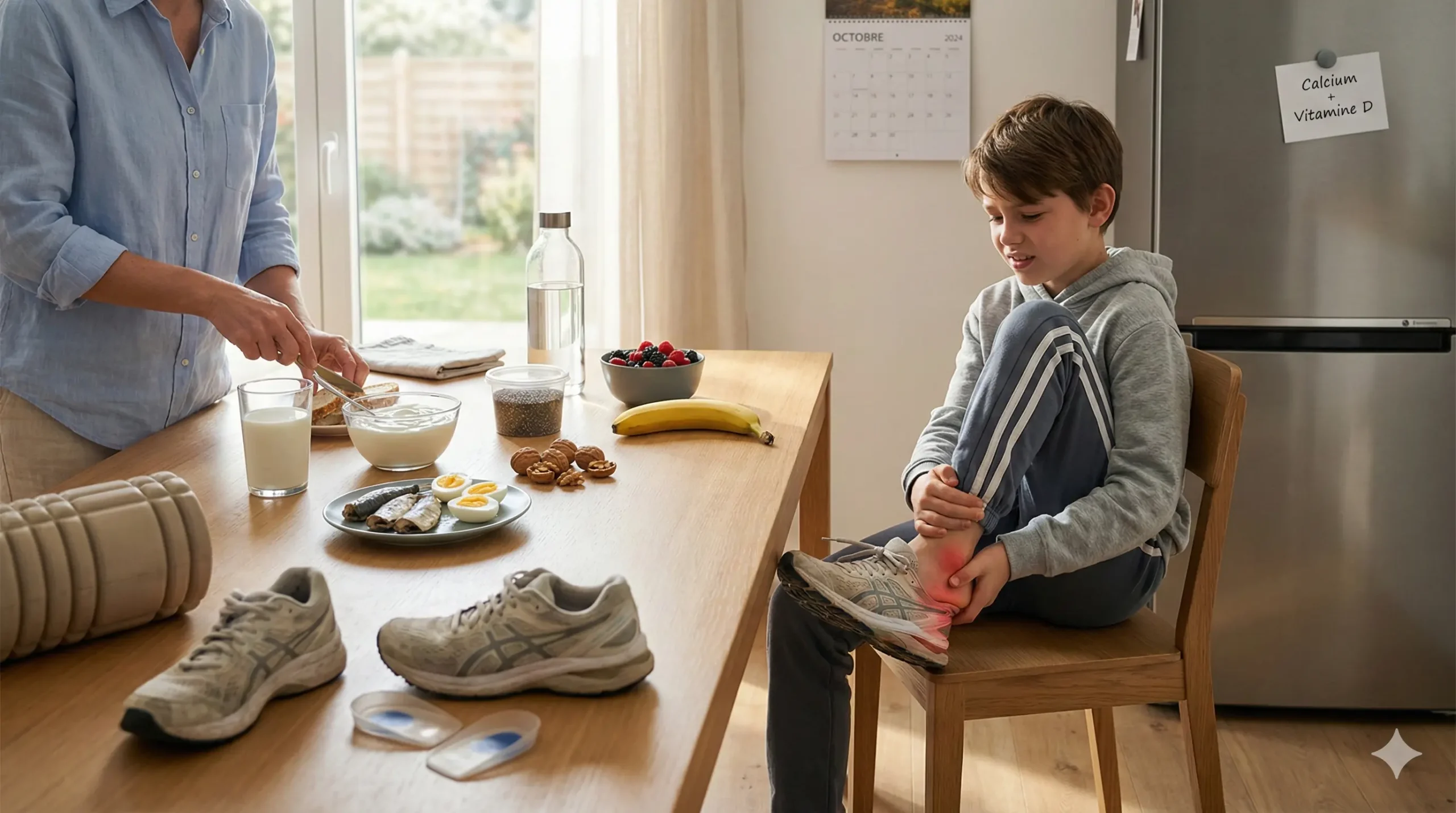 maladie de sever et alimentation