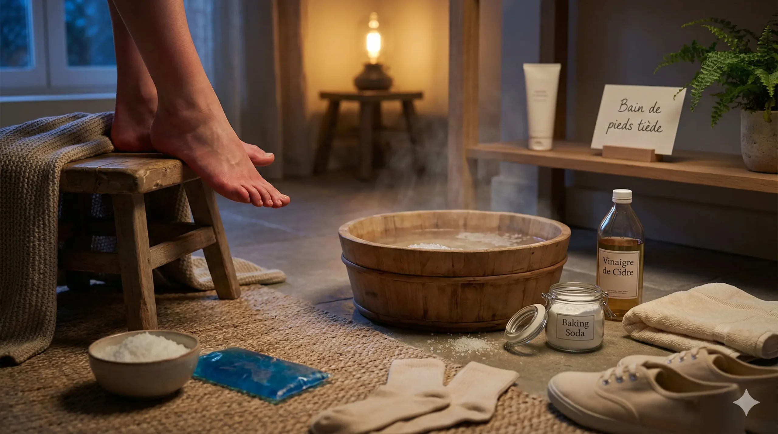 pied qui brûle remède de grand-mère
