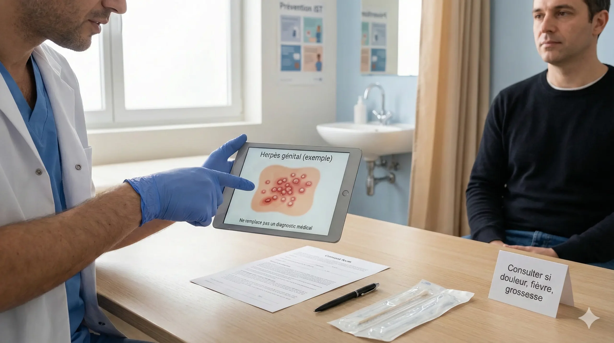 reconnaitre l'herpes génital photo