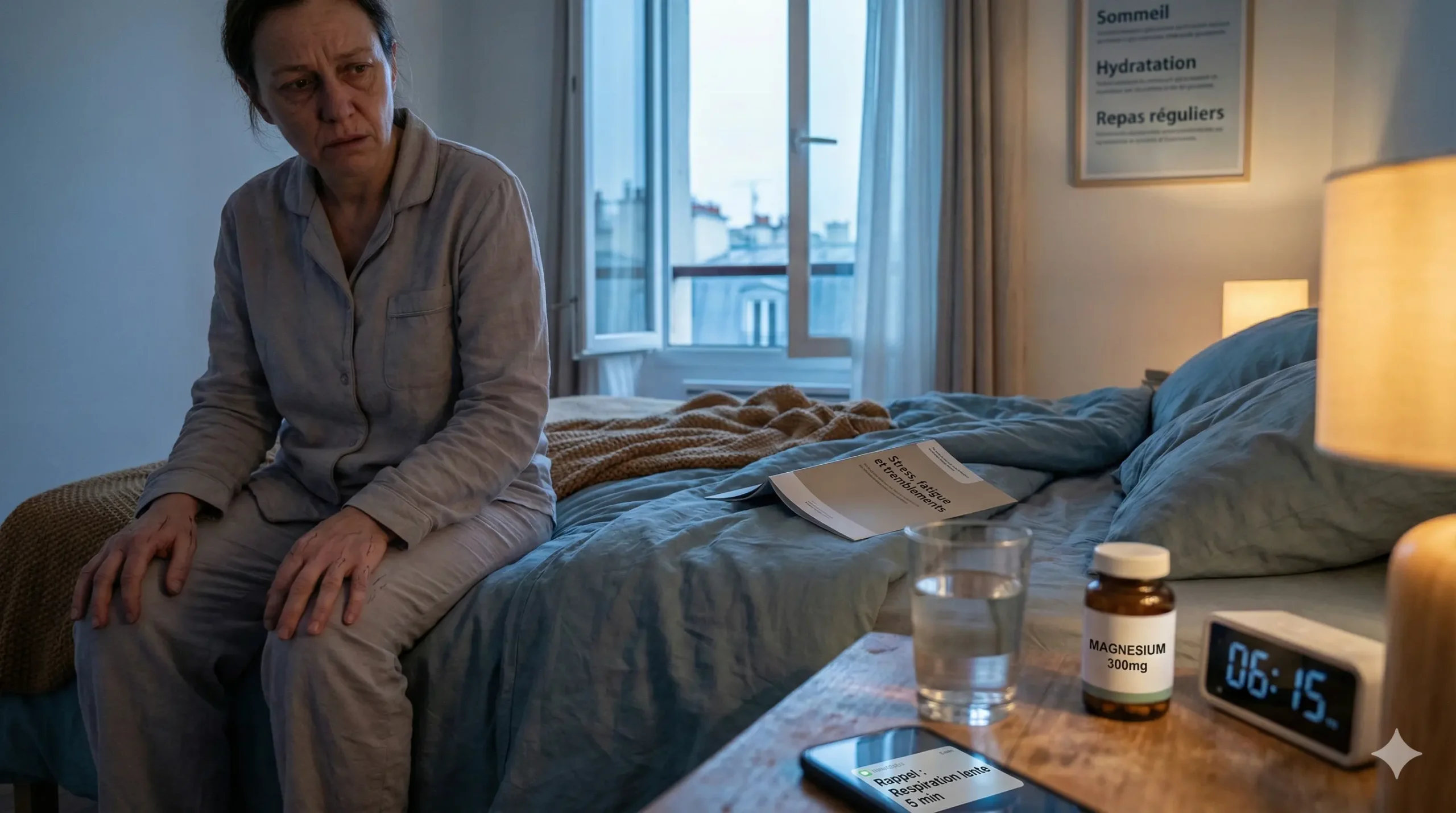 tremblement interieur du corps fatigue